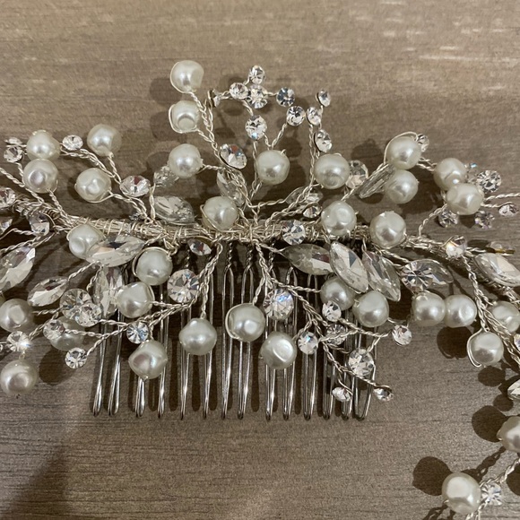 Bridal wedding Hair Piece Comb - Picture 7 of 7